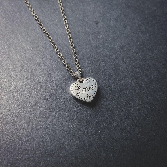 Brighton Valentine's Love Heart Charm Necklace - Picture 3 of 7